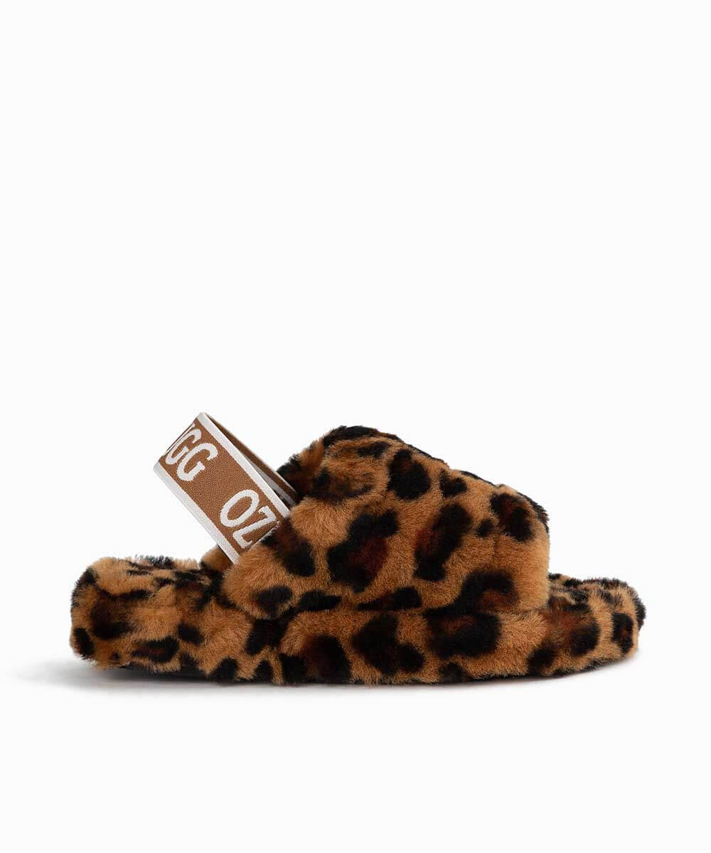 Kid’s UGG Snugg Leopard Slide